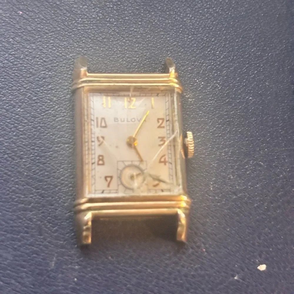 Vintage Bulova Scallop Men's Mechanical Watch (Head Only) - 10K RGP.